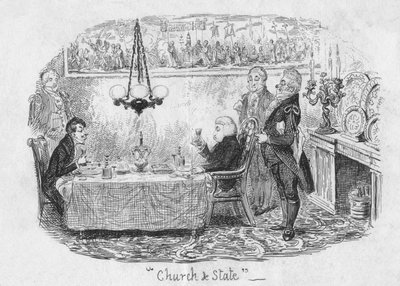 Église et État, 1829 - George Cruikshank