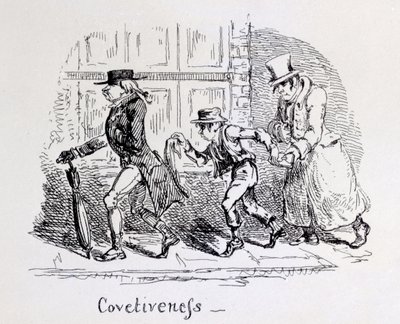 Avarice des Illustrations phrénologiques - George Cruikshank