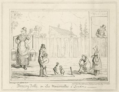 Poupées dansantes ou Les Marionettes à Londres - George Cruikshank