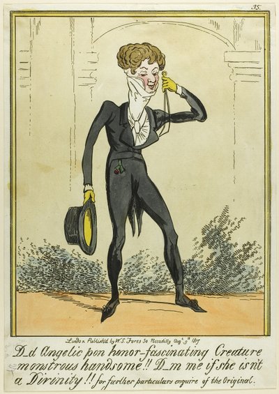 D_d Angelic pon honor-Fascinating Creature Monstrous Handsome !!! - George Cruikshank