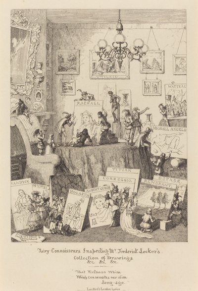 Les connaisseurs de fées inspectant la collection de dessins de M. Frederick Locker - George Cruikshank