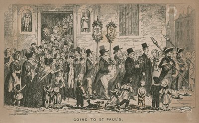 Aller à la cathédrale Saint-Paul, Londres - George Cruikshank