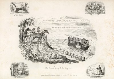 La voiture à vapeur de Gurney - George Cruikshank