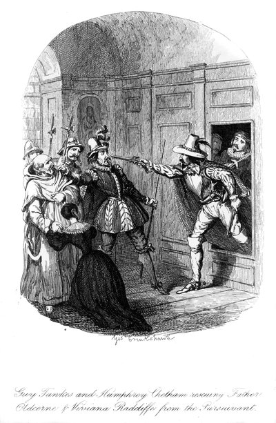Guy Fawkes et Humphrey Chetham, 1605 - George Cruikshank