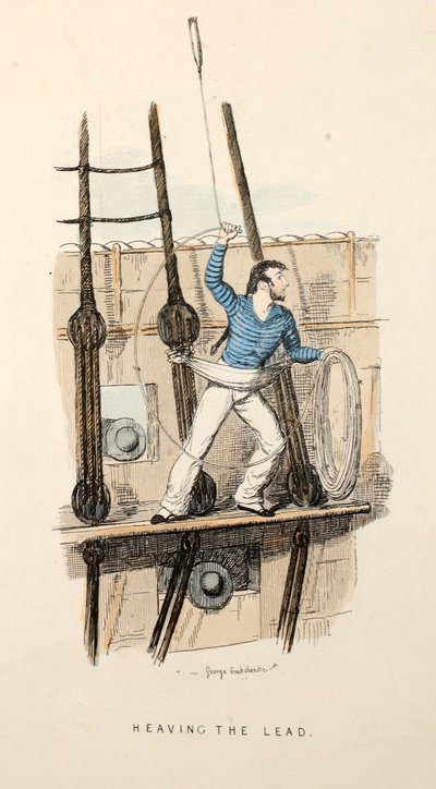 Lancer le plomb, pub, vers 1841 - George Cruikshank