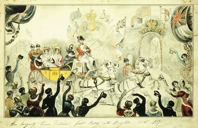 Première entrée de Sa Majesté la reine Victoria à Brighton le 4 octobre 1837, 1837 - George Cruikshank