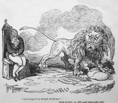 Je suis enveloppé de pensées lugubres!, vers 1820 - George Cruikshank