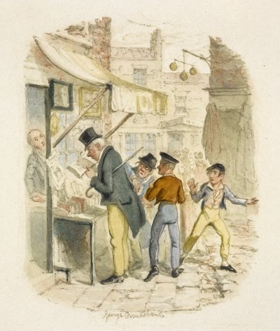 Illustration pour "Oliver Twist" - George Cruikshank