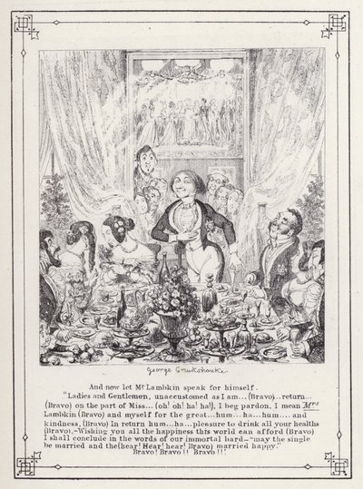 Illustration pour The Bachelor’s Own Book, or The Progress of Mr Lambkin (Gent) - George Cruikshank