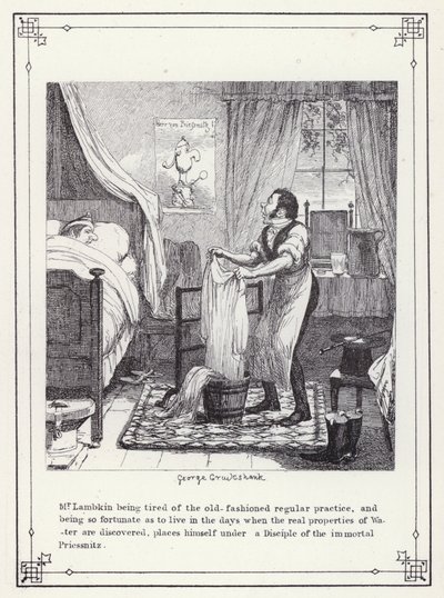 Illustration pour Le Livre du Célibataire, ou Le Progrès de M. Lambkin (Gent) - George Cruikshank
