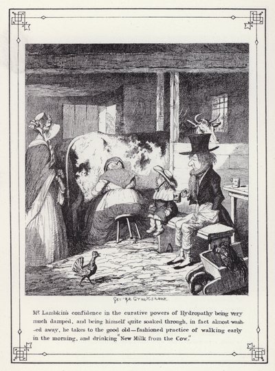 Illustration pour Le Livre du Célibataire, ou Le Progrès de M. Lambkin (Gent) - George Cruikshank