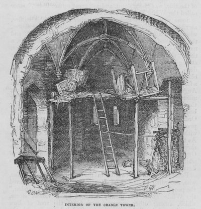 Intérieur de la Tour du Berceau (gravure) - George Cruikshank