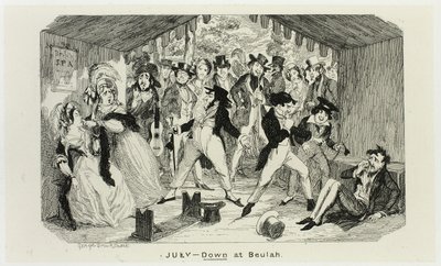 Juillet - Down at Beulah from George Cruikshank