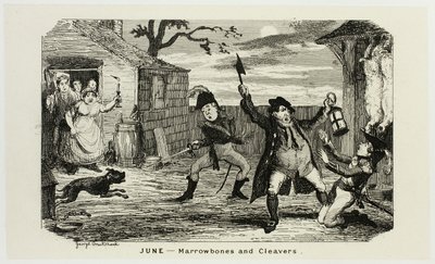 Juin - Marrowbones and Cleavers from George Cruikshank