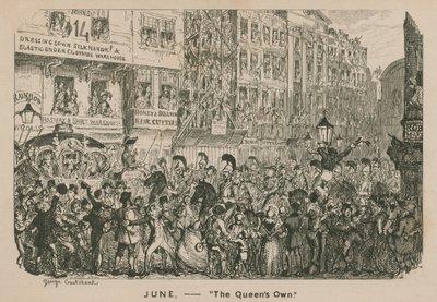 Juin - La Reine - George Cruikshank