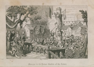 Masque dans le jardin du palais de la Tour - George Cruikshank