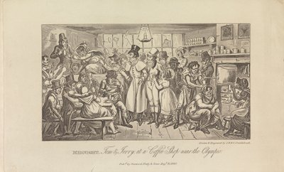 Minuit, Tom & Jerry dans un café... - George Cruikshank