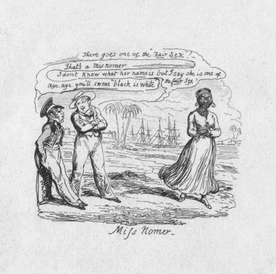Miss Nomer, 1829 - George Cruikshank