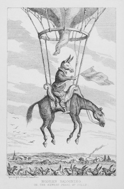 Ballon moderne, ou la nouvelle phase de la folie - George Cruikshank