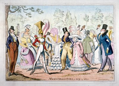 Monstruosités de 1819 et 1820, 1835 - George Cruikshank