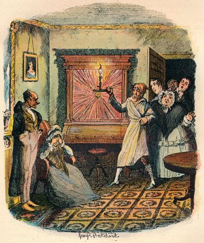 Mme Tibbs et M. Evenson, vers 1900 - George Cruikshank