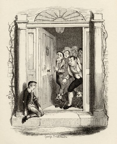 Oliver Twist à la porte de Mme Maylie, de 