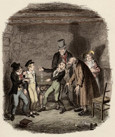 Oliver Twist reçu par le vieux Fagin et son équipe - Réception d