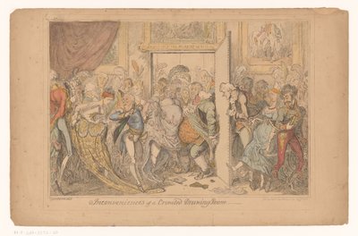 Salon surpeuplé - George Cruikshank