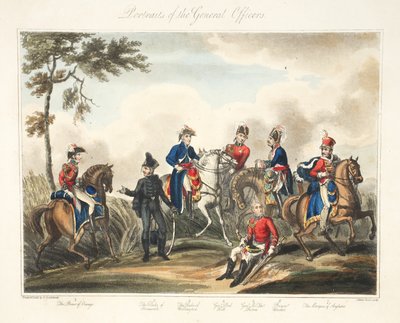 Portraits des officiers généraux, pub. H. Colburn, gravé par Rouse, 1816 - George Cruikshank