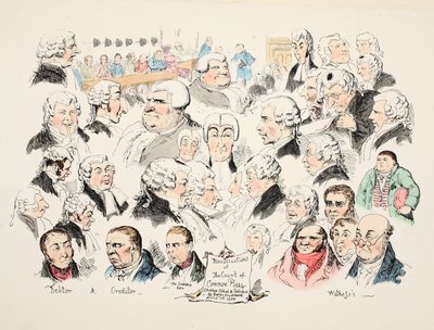 Souvenirs de la Cour des Plaids Communs, pub. 1834 - George Cruikshank