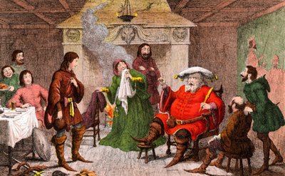 Scène de Henri IV écrit par Shakespeare - George Cruikshank