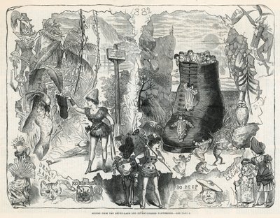 Scènes des pantomimes de Drury Lane et Covent Garden - George Cruikshank