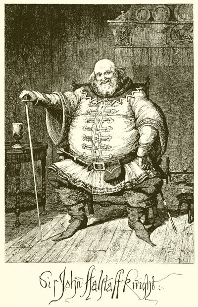 Sir John Falstaff - George Cruikshank