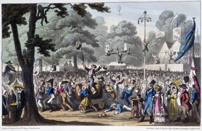 Saint Louis Fête : la canaille - dans « Life in Paris » par David Carey, Londres - George Cruikshank