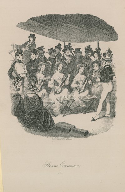Excursion en vapeur - George Cruikshank