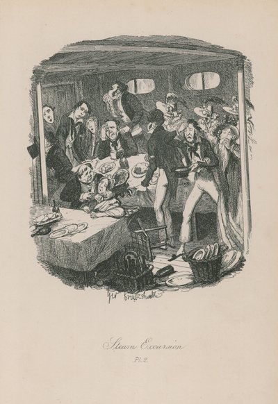 Excursion à vapeur - George Cruikshank