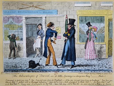 Les avantages du voyage ou Un peu de savoir est une chose dangereuse - George Cruikshank