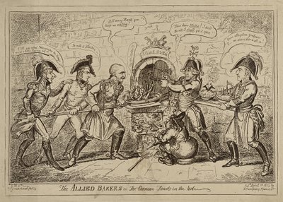 Les boulangers alliés ou le crapaud corse dans le trou, publié le 1er avril - George Cruikshank