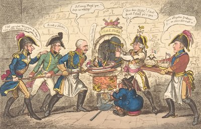 Les boulangers alliés ou le crapaud corse dans le trou, 1er avril 1814 - George Cruikshank