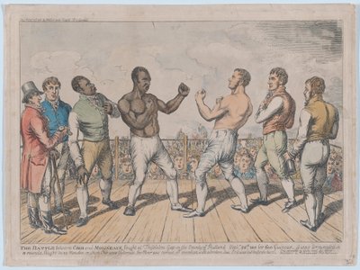La bataille entre Cribb et Molineaux, 28 septembre 1811 - George Cruikshank
