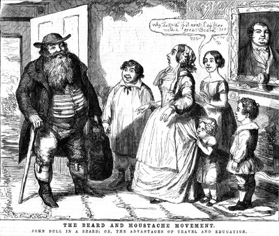 Le Mouvement de la barbe et de la moustache, 1854 - George Cruikshank