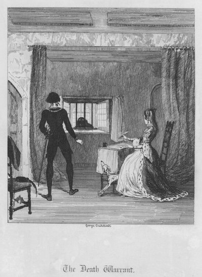 Le mandat de mort (gravure) - George Cruikshank