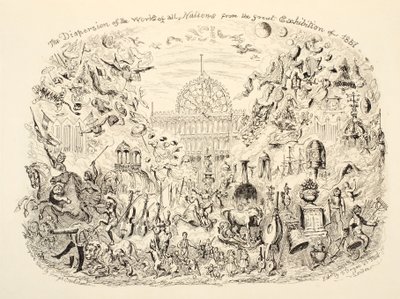 La dispersion des œuvres de toutes les nations de la Grande Exposition de 1851, pub. 1851 - George Cruikshank