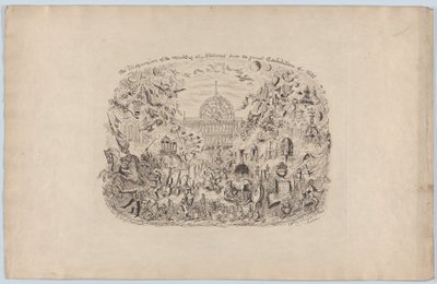 La Dispersion des œuvres de toutes les nations de la Grande Exposition de 1851, 1851 - George Cruikshank