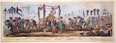 Le cortège funèbre du Rump, pub. 1819 - George Cruikshank