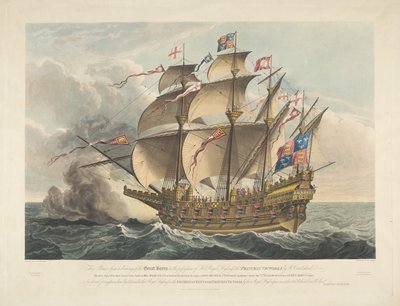 Le Great Harry. Le premier navire de guerre qui porta des canons - George Cruikshank
