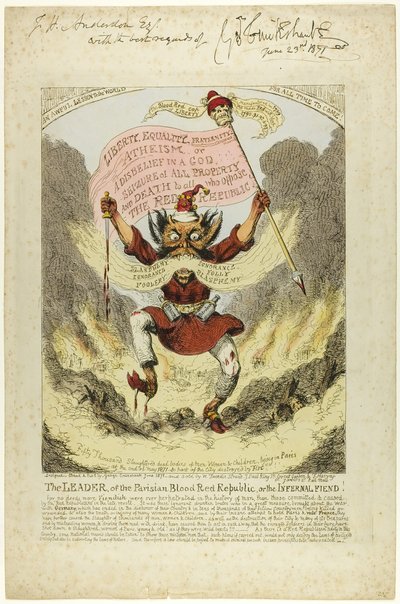 Le chef de la République parisienne rouge sang - George Cruikshank