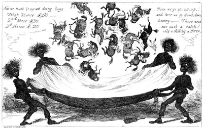 Le Monstre Balaye, un tirage au sort pour le Derby, XIXe siècle - George Cruikshank
