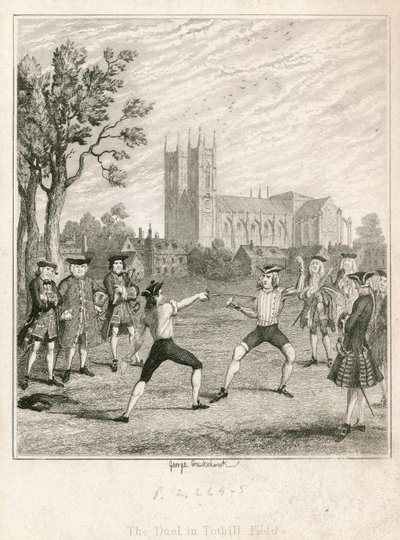 Le duel dans les champs de Tothill - George Cruikshank