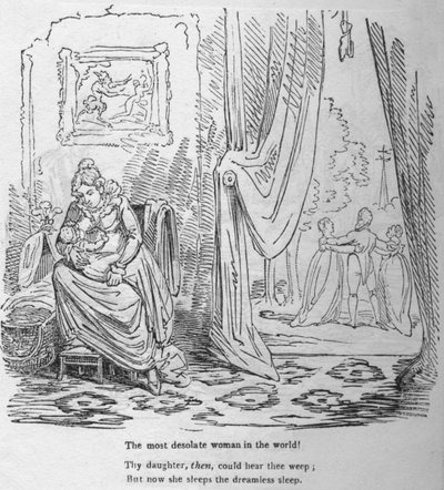 La femme la plus désolée du monde, vers 1820 - George Cruikshank